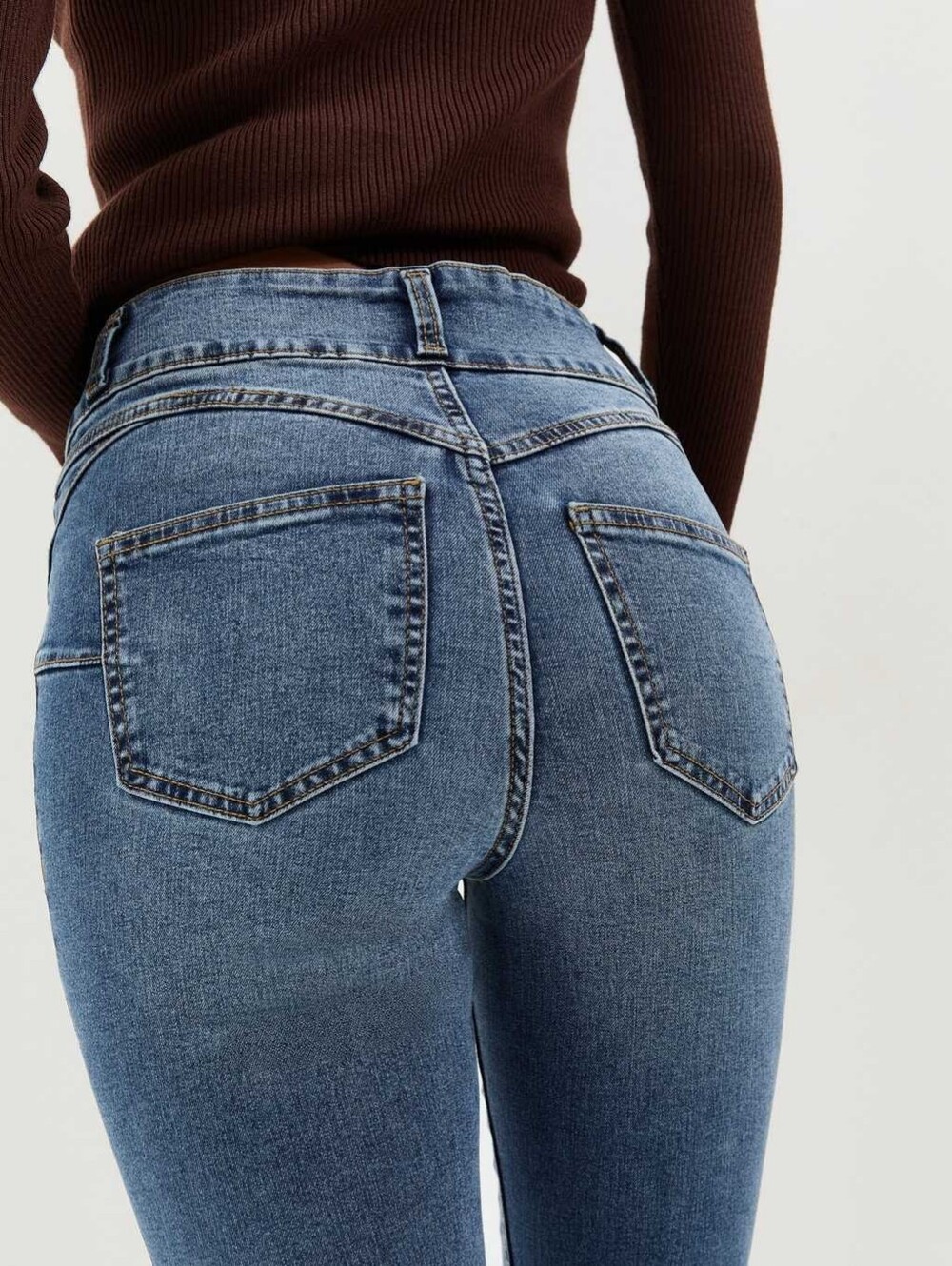 New Look High-Rise Blue Women’s Skimmy Jeans
